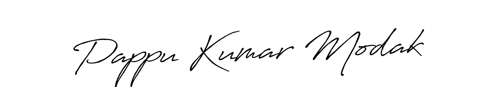 Create a beautiful signature design for name Pappu Kumar Modak. With this signature (Antro_Vectra_Bolder) fonts, you can make a handwritten signature for free. Pappu Kumar Modak signature style 7 images and pictures png