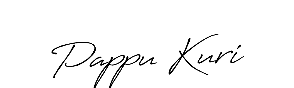 Design your own signature with our free online signature maker. With this signature software, you can create a handwritten (Antro_Vectra_Bolder) signature for name Pappu Kuri. Pappu Kuri signature style 7 images and pictures png