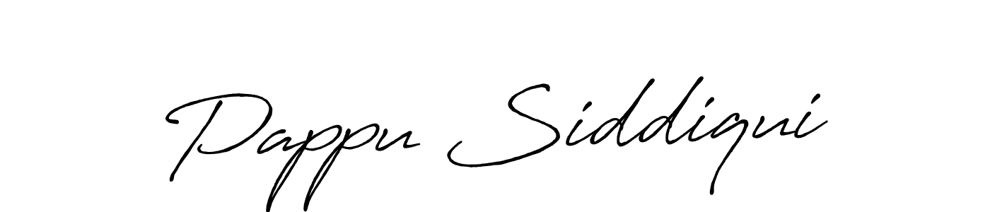 Make a beautiful signature design for name Pappu Siddiqui. With this signature (Antro_Vectra_Bolder) style, you can create a handwritten signature for free. Pappu Siddiqui signature style 7 images and pictures png
