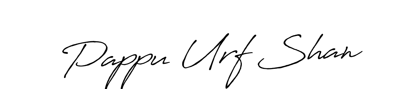 The best way (Antro_Vectra_Bolder) to make a short signature is to pick only two or three words in your name. The name Pappu Urf Shan include a total of six letters. For converting this name. Pappu Urf Shan signature style 7 images and pictures png
