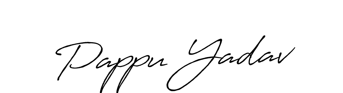 How to make Pappu Yadav signature? Antro_Vectra_Bolder is a professional autograph style. Create handwritten signature for Pappu Yadav name. Pappu Yadav signature style 7 images and pictures png