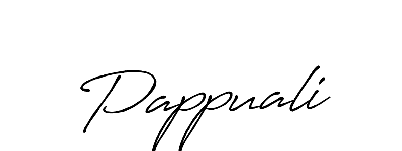 Make a beautiful signature design for name Pappuali. With this signature (Antro_Vectra_Bolder) style, you can create a handwritten signature for free. Pappuali signature style 7 images and pictures png
