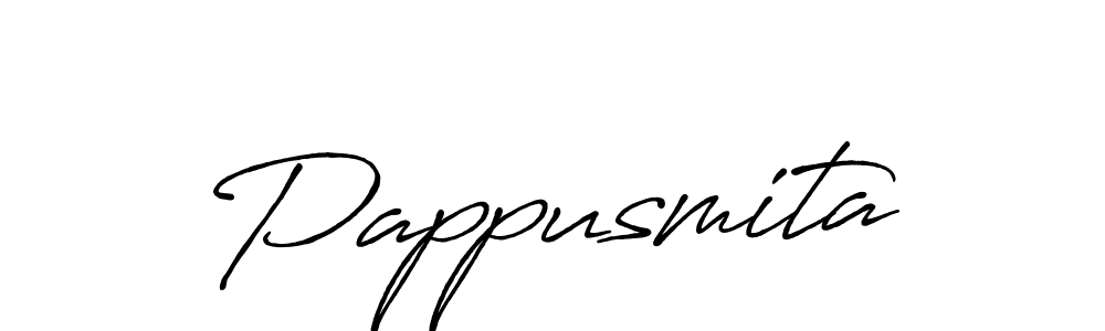 Design your own signature with our free online signature maker. With this signature software, you can create a handwritten (Antro_Vectra_Bolder) signature for name Pappusmita. Pappusmita signature style 7 images and pictures png