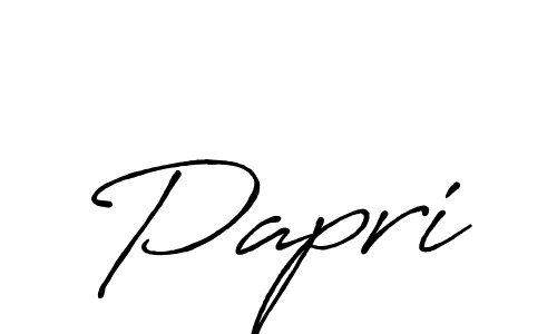 Use a signature maker to create a handwritten signature online. With this signature software, you can design (Antro_Vectra_Bolder) your own signature for name Papri. Papri signature style 7 images and pictures png