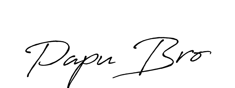 Make a beautiful signature design for name Papu Bro. Use this online signature maker to create a handwritten signature for free. Papu Bro signature style 7 images and pictures png