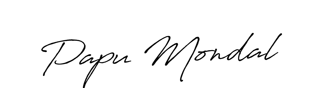 How to make Papu Mondal name signature. Use Antro_Vectra_Bolder style for creating short signs online. This is the latest handwritten sign. Papu Mondal signature style 7 images and pictures png