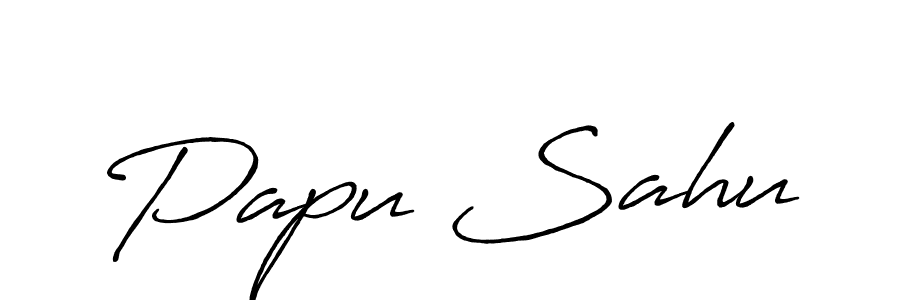 Antro_Vectra_Bolder is a professional signature style that is perfect for those who want to add a touch of class to their signature. It is also a great choice for those who want to make their signature more unique. Get Papu Sahu name to fancy signature for free. Papu Sahu signature style 7 images and pictures png