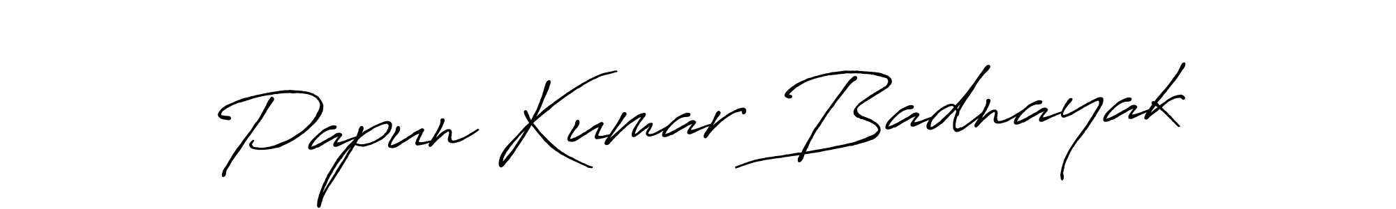 It looks lik you need a new signature style for name Papun Kumar Badnayak. Design unique handwritten (Antro_Vectra_Bolder) signature with our free signature maker in just a few clicks. Papun Kumar Badnayak signature style 7 images and pictures png