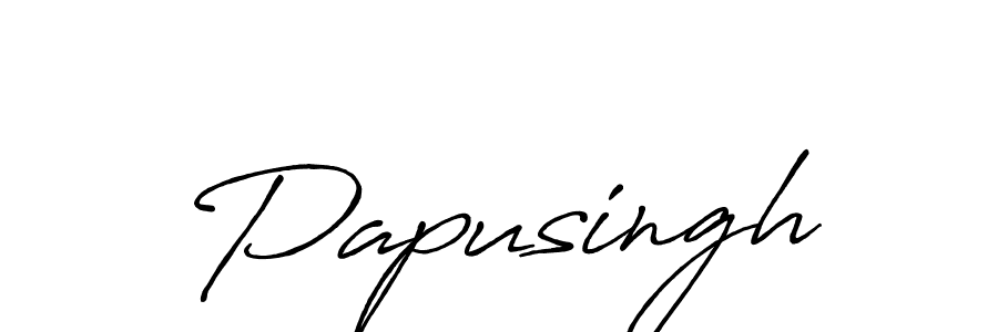 Use a signature maker to create a handwritten signature online. With this signature software, you can design (Antro_Vectra_Bolder) your own signature for name Papusingh. Papusingh signature style 7 images and pictures png