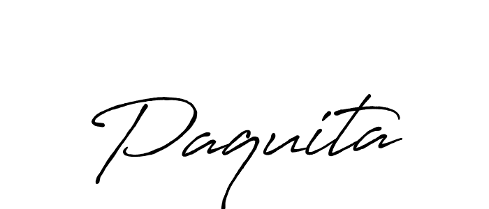 Paquita stylish signature style. Best Handwritten Sign (Antro_Vectra_Bolder) for my name. Handwritten Signature Collection Ideas for my name Paquita. Paquita signature style 7 images and pictures png