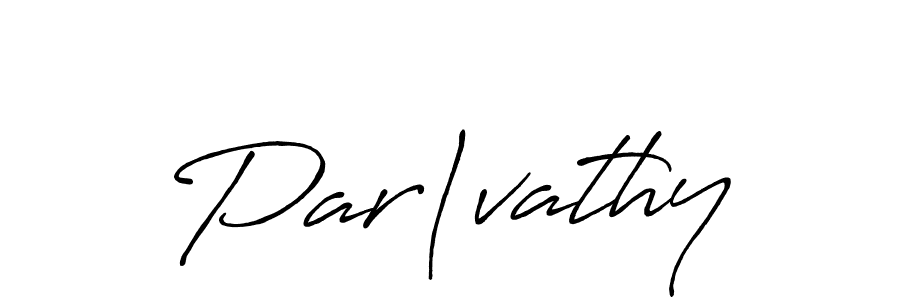 Make a beautiful signature design for name Par|vathy. With this signature (Antro_Vectra_Bolder) style, you can create a handwritten signature for free. Par|vathy signature style 7 images and pictures png