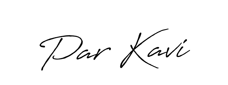 Design your own signature with our free online signature maker. With this signature software, you can create a handwritten (Antro_Vectra_Bolder) signature for name Par Kavi. Par Kavi signature style 7 images and pictures png