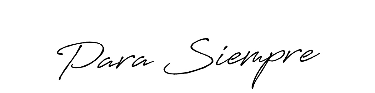 The best way (Antro_Vectra_Bolder) to make a short signature is to pick only two or three words in your name. The name Para Siempre include a total of six letters. For converting this name. Para Siempre signature style 7 images and pictures png