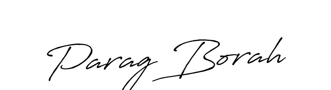 Design your own signature with our free online signature maker. With this signature software, you can create a handwritten (Antro_Vectra_Bolder) signature for name Parag Borah. Parag Borah signature style 7 images and pictures png