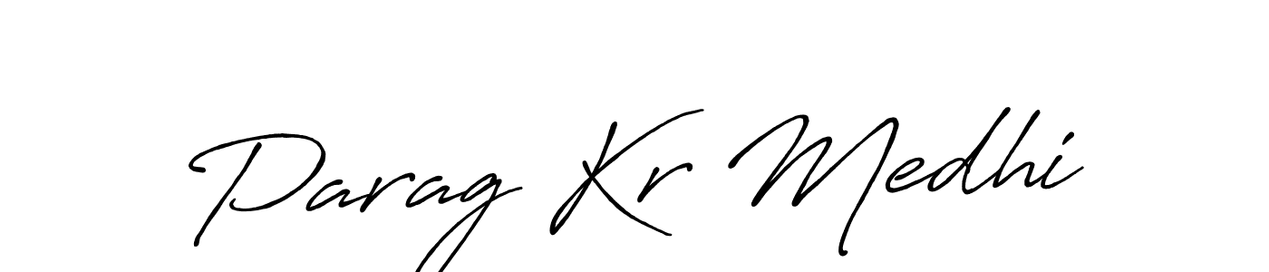 Use a signature maker to create a handwritten signature online. With this signature software, you can design (Antro_Vectra_Bolder) your own signature for name Parag Kr Medhi. Parag Kr Medhi signature style 7 images and pictures png