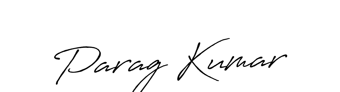 How to make Parag Kumar signature? Antro_Vectra_Bolder is a professional autograph style. Create handwritten signature for Parag Kumar name. Parag Kumar signature style 7 images and pictures png