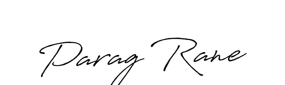 Parag Rane stylish signature style. Best Handwritten Sign (Antro_Vectra_Bolder) for my name. Handwritten Signature Collection Ideas for my name Parag Rane. Parag Rane signature style 7 images and pictures png
