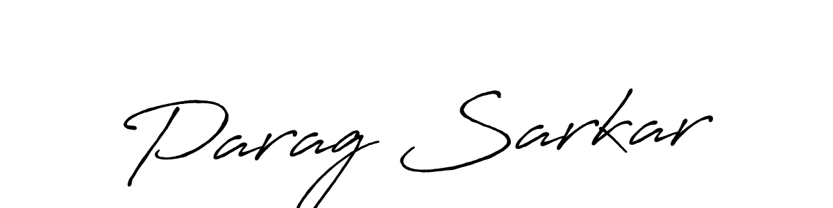Create a beautiful signature design for name Parag Sarkar. With this signature (Antro_Vectra_Bolder) fonts, you can make a handwritten signature for free. Parag Sarkar signature style 7 images and pictures png