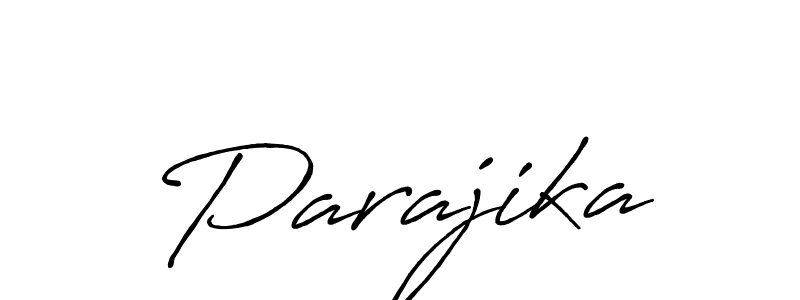 Make a beautiful signature design for name Parajika. With this signature (Antro_Vectra_Bolder) style, you can create a handwritten signature for free. Parajika signature style 7 images and pictures png