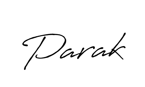 Make a beautiful signature design for name Parak. With this signature (Antro_Vectra_Bolder) style, you can create a handwritten signature for free. Parak signature style 7 images and pictures png