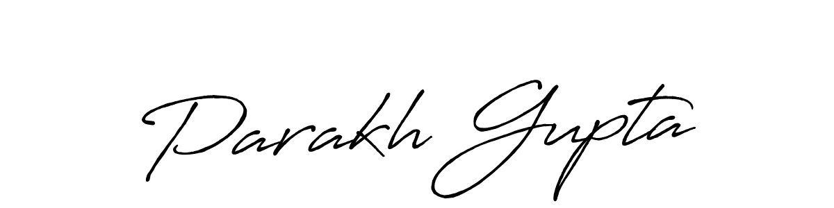 Also we have Parakh Gupta name is the best signature style. Create professional handwritten signature collection using Antro_Vectra_Bolder autograph style. Parakh Gupta signature style 7 images and pictures png