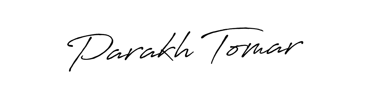 Create a beautiful signature design for name Parakh Tomar. With this signature (Antro_Vectra_Bolder) fonts, you can make a handwritten signature for free. Parakh Tomar signature style 7 images and pictures png
