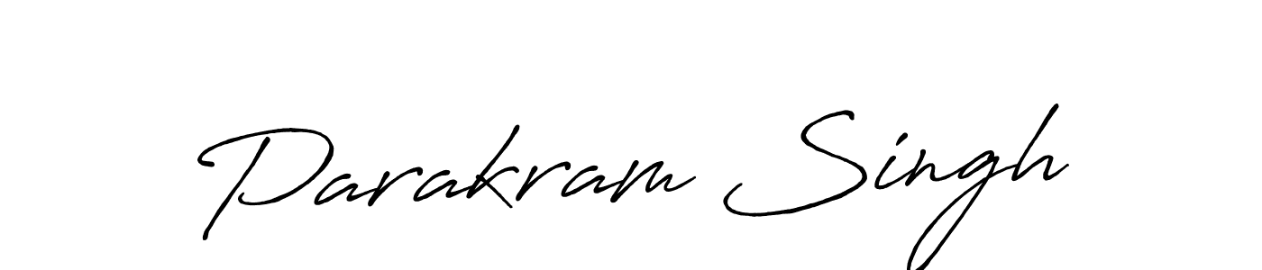 Design your own signature with our free online signature maker. With this signature software, you can create a handwritten (Antro_Vectra_Bolder) signature for name Parakram Singh. Parakram Singh signature style 7 images and pictures png