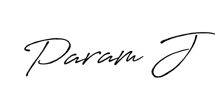 Once you've used our free online signature maker to create your best signature Antro_Vectra_Bolder style, it's time to enjoy all of the benefits that Param J name signing documents. Param J signature style 7 images and pictures png