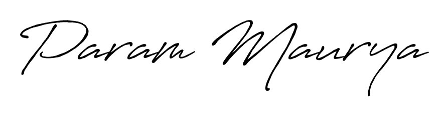 Make your name Param Maurya memorable on every contract using Antro_Vectra_Bolder autograph style. Instant transparent background export available. Param Maurya signature style 7 images and pictures png