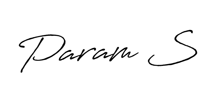 The best way (Antro_Vectra_Bolder) to make a short signature is to pick only two or three words in your name. The name Param S include a total of six letters. For converting this name. Param S signature style 7 images and pictures png