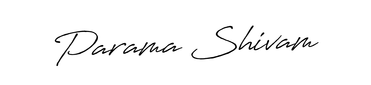 Once you've used our free online signature maker to create your best signature Antro_Vectra_Bolder style, it's time to enjoy all of the benefits that Parama Shivam name signing documents. Parama Shivam signature style 7 images and pictures png