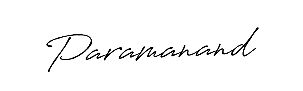 Also we have Paramanand name is the best signature style. Create professional handwritten signature collection using Antro_Vectra_Bolder autograph style. Paramanand signature style 7 images and pictures png