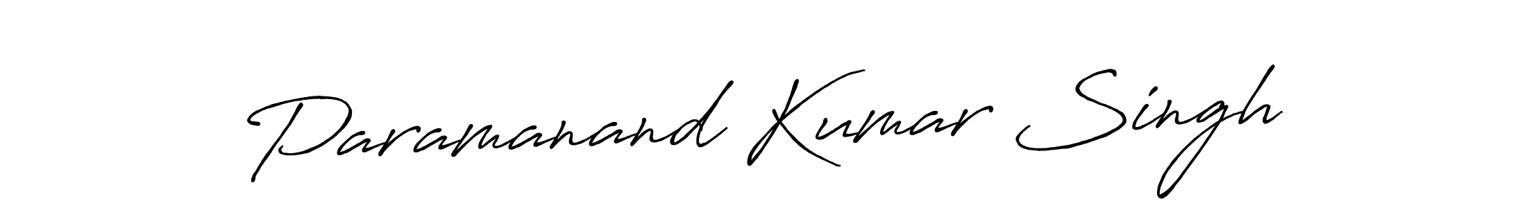 Make a beautiful signature design for name Paramanand Kumar Singh. With this signature (Antro_Vectra_Bolder) style, you can create a handwritten signature for free. Paramanand Kumar Singh signature style 7 images and pictures png
