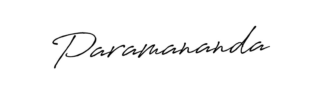 Also we have Paramananda name is the best signature style. Create professional handwritten signature collection using Antro_Vectra_Bolder autograph style. Paramananda signature style 7 images and pictures png