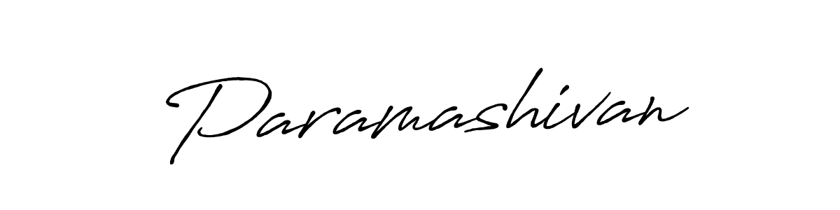 Use a signature maker to create a handwritten signature online. With this signature software, you can design (Antro_Vectra_Bolder) your own signature for name Paramashivan. Paramashivan signature style 7 images and pictures png