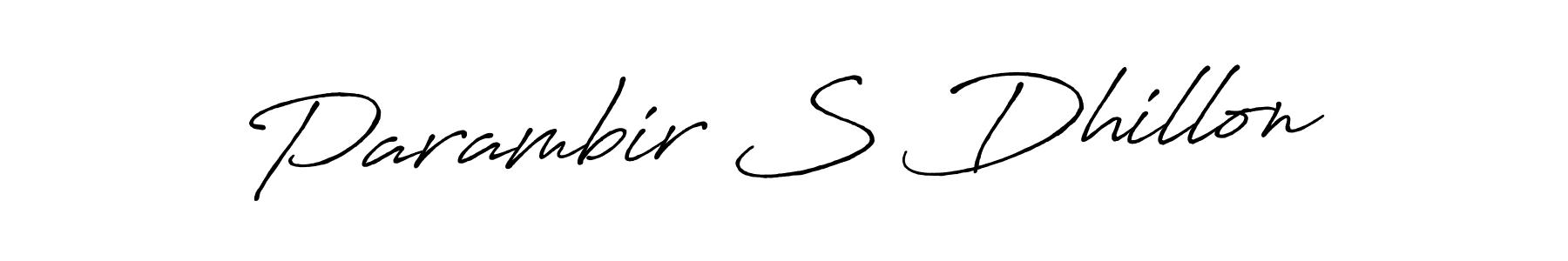 It looks lik you need a new signature style for name Parambir S Dhillon. Design unique handwritten (Antro_Vectra_Bolder) signature with our free signature maker in just a few clicks. Parambir S Dhillon signature style 7 images and pictures png