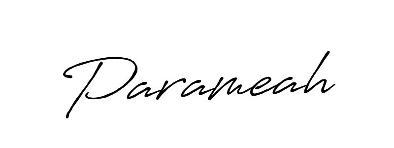 The best way (Antro_Vectra_Bolder) to make a short signature is to pick only two or three words in your name. The name Parameah include a total of six letters. For converting this name. Parameah signature style 7 images and pictures png