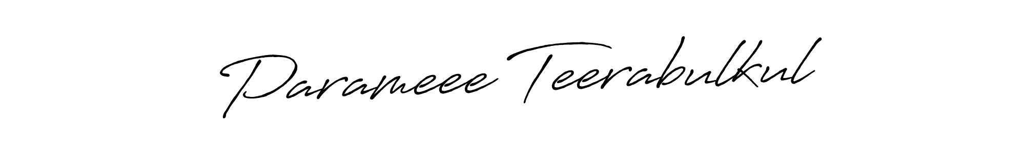Similarly Antro_Vectra_Bolder is the best handwritten signature design. Signature creator online .You can use it as an online autograph creator for name Parameee Teerabulkul. Parameee Teerabulkul signature style 7 images and pictures png