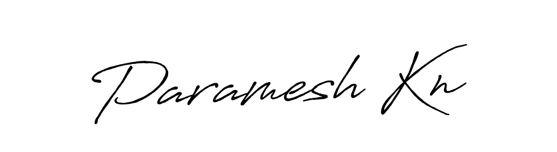 Paramesh Kn stylish signature style. Best Handwritten Sign (Antro_Vectra_Bolder) for my name. Handwritten Signature Collection Ideas for my name Paramesh Kn. Paramesh Kn signature style 7 images and pictures png