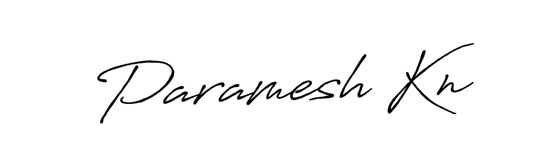 Paramesh Kn stylish signature style. Best Handwritten Sign (Antro_Vectra_Bolder) for my name. Handwritten Signature Collection Ideas for my name Paramesh Kn. Paramesh Kn signature style 7 images and pictures png