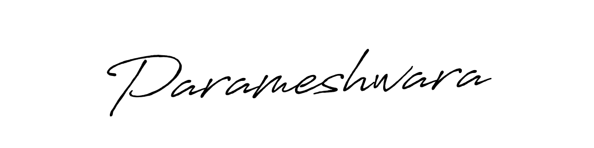 Use a signature maker to create a handwritten signature online. With this signature software, you can design (Antro_Vectra_Bolder) your own signature for name Parameshwara. Parameshwara signature style 7 images and pictures png