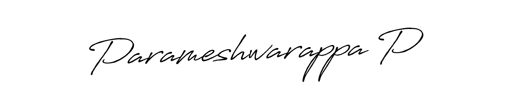 How to make Parameshwarappa P signature? Antro_Vectra_Bolder is a professional autograph style. Create handwritten signature for Parameshwarappa P name. Parameshwarappa P signature style 7 images and pictures png