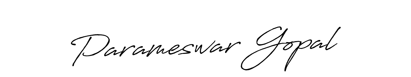 How to make Parameswar Gopal signature? Antro_Vectra_Bolder is a professional autograph style. Create handwritten signature for Parameswar Gopal name. Parameswar Gopal signature style 7 images and pictures png