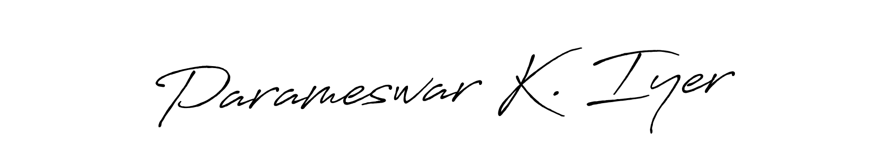 It looks lik you need a new signature style for name Parameswar K. Iyer. Design unique handwritten (Antro_Vectra_Bolder) signature with our free signature maker in just a few clicks. Parameswar K. Iyer signature style 7 images and pictures png