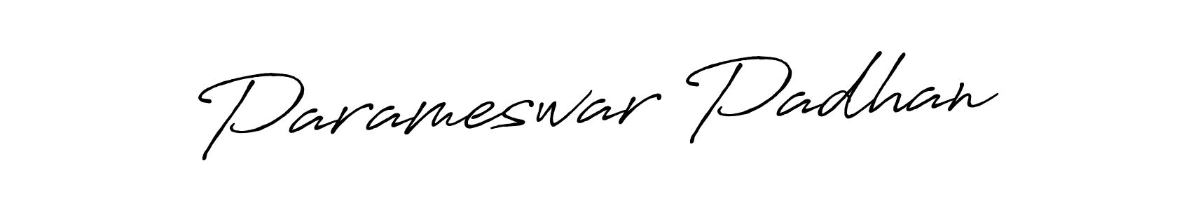 Create a beautiful signature design for name Parameswar Padhan. With this signature (Antro_Vectra_Bolder) fonts, you can make a handwritten signature for free. Parameswar Padhan signature style 7 images and pictures png