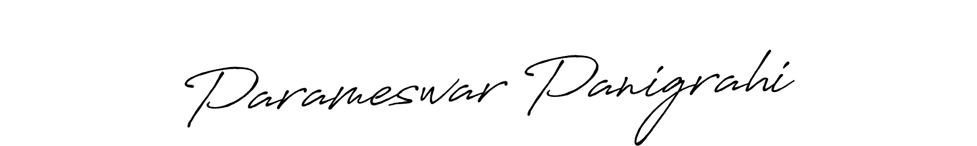 How to make Parameswar Panigrahi name signature. Use Antro_Vectra_Bolder style for creating short signs online. This is the latest handwritten sign. Parameswar Panigrahi signature style 7 images and pictures png