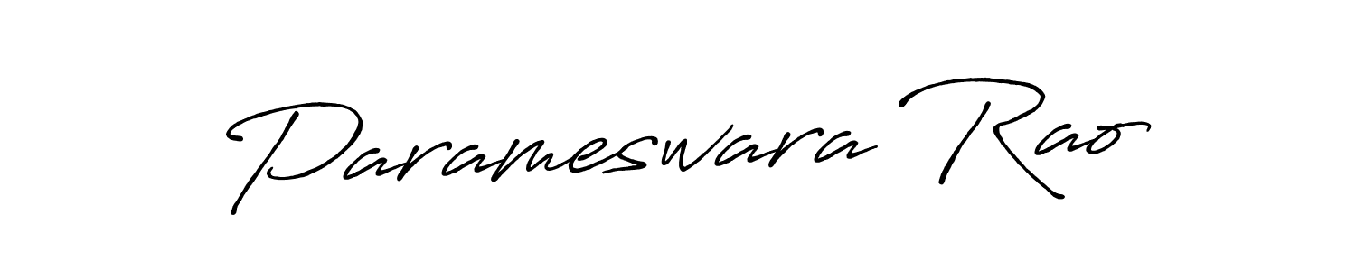Antro_Vectra_Bolder is a professional signature style that is perfect for those who want to add a touch of class to their signature. It is also a great choice for those who want to make their signature more unique. Get Parameswara Rao name to fancy signature for free. Parameswara Rao signature style 7 images and pictures png