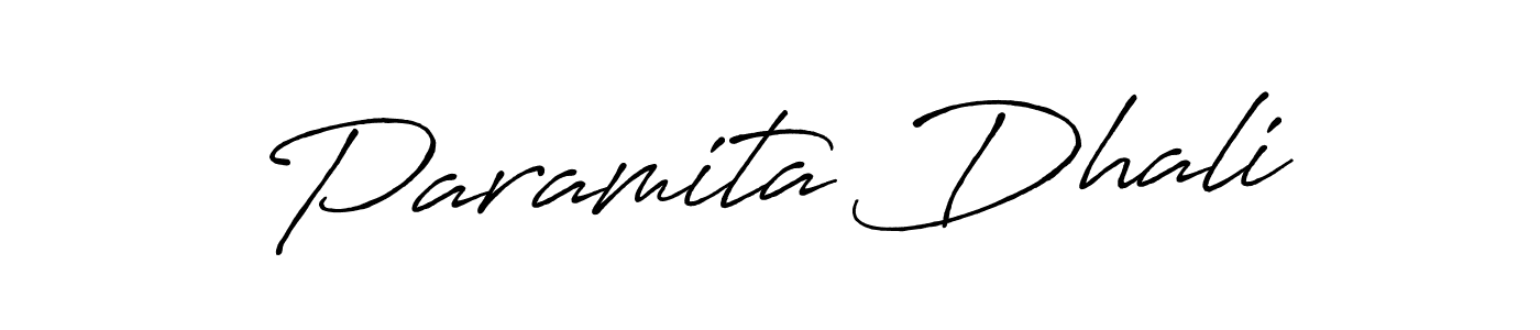 Make a beautiful signature design for name Paramita Dhali. With this signature (Antro_Vectra_Bolder) style, you can create a handwritten signature for free. Paramita Dhali signature style 7 images and pictures png