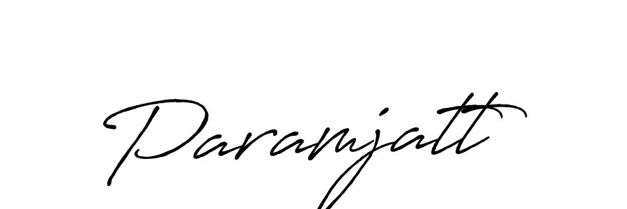 Create a beautiful signature design for name Paramjatt. With this signature (Antro_Vectra_Bolder) fonts, you can make a handwritten signature for free. Paramjatt signature style 7 images and pictures png