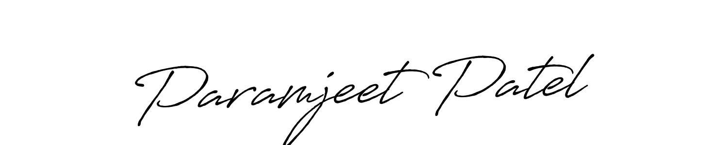Make a beautiful signature design for name Paramjeet Patel. Use this online signature maker to create a handwritten signature for free. Paramjeet Patel signature style 7 images and pictures png